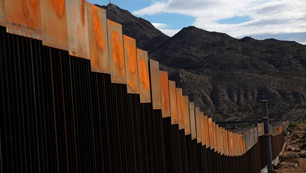 Новоизграђени део зида на граници између САД и Мексика - Sputnik Србија