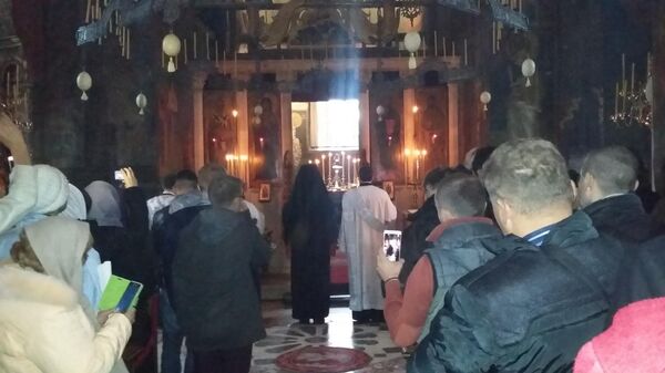 Liturgija u manastiru Visoki Dečani - Sputnik Srbija