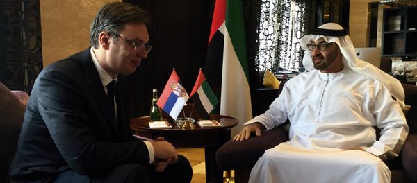 Александар Вучић и Мохамед бин Зајед - Sputnik Србија