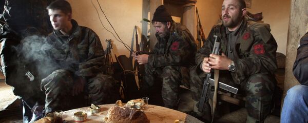 Pripadnici terorističke organizacije OVK Pripadnici terorističke organizacije OVK - Sputnik Srbija