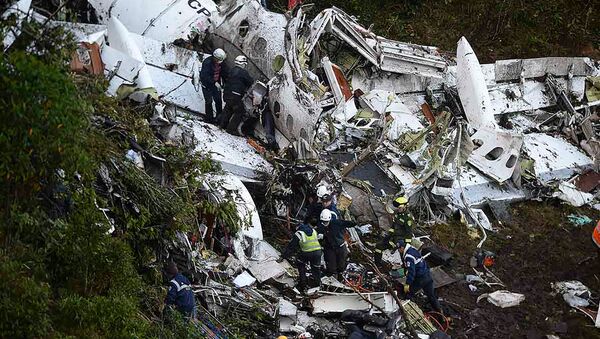 Остаци авиона који се срушио у Колумбији - Sputnik Србија