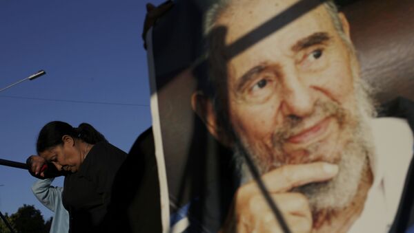 Odavanje pošte preminulom Fidelu Kastru u Havani - Sputnik Srbija