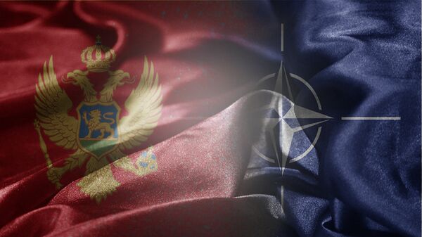 Zastave Crne Gore i NATO - Sputnik Srbija