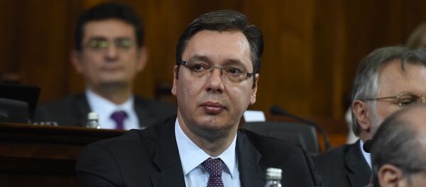 Aleksandar Vučić u Skupštini Srbije Aleksandar Vučić u Skupštini Srbije - Sputnik Srbija