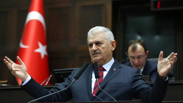Premijer Turske Binali Jildirim obraća se poslanicima u Ankari - Sputnik Srbija