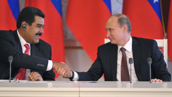 Председник Русије Владимир Путин и председник Венецуеле Николас Мадуро - Sputnik Србија
