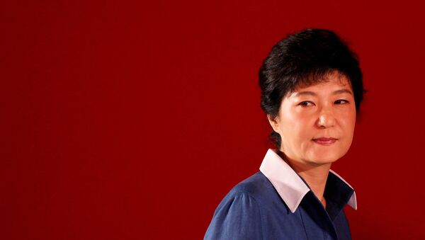 Predsednica Južne Koreje Park Geun Hje na nacionalnoj konvenciji vladajuće partije u Gojangu, južno od Seula. - Sputnik Srbija