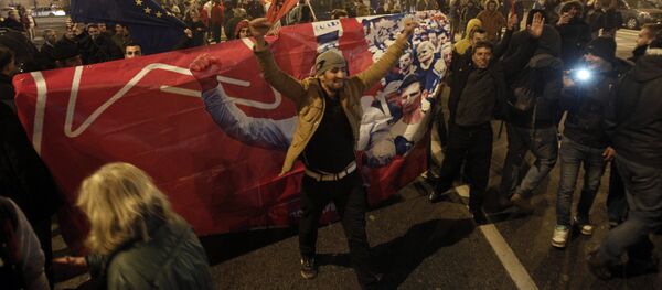 Slavlje opozicije na ulicama Skoplja - Sputnik Srbija