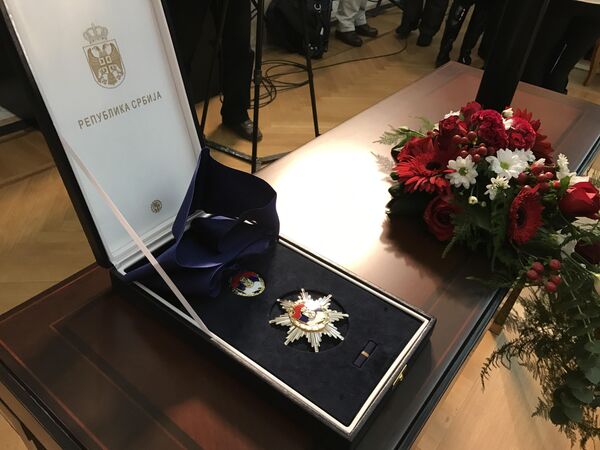 Orden srpske zastave 1. stepena Orden srpske zastave 1. stepena - Sputnik Srbija