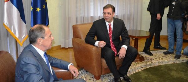 Sastanak ministra inostranih poslova Sergeja Lavrova i premijera Srbije Aleksandra Vučića u Beogradu Sastanak ministra inostranih poslova Sergeja Lavrova i premijera Srbije Aleksandra Vučića u Beogradu - Sputnik Srbija