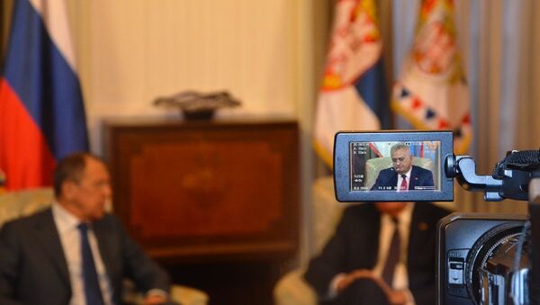 Sastanakog ruskog ministra inostranih poslova Sergeja Lavrova i srpskog predsednika Tomislava Nikolića - Sputnik Srbija