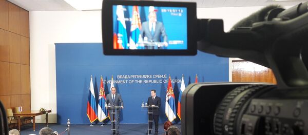 Министар спољних послова Русије Сергеј Лавров и потпредсеник Владе Србије Ивица Дачић - Sputnik Србија
