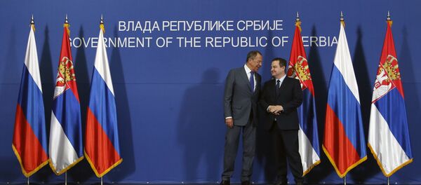 Ministar spoljnih poslova Rusije Sergej Lavrov i potpredsenik Vlade Srbije Ivica Dačić Ministar spoljnih poslova Rusije Sergej Lavrov i potpredsenik Vlade Srbije Ivica Dačić - Sputnik Srbija
