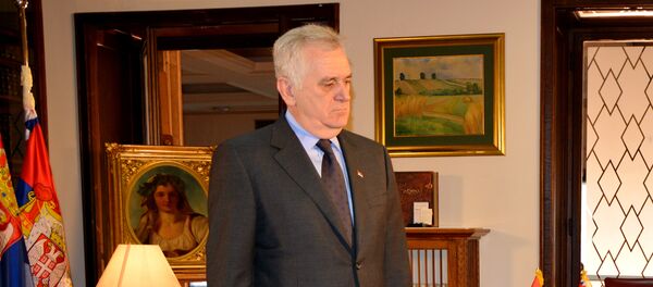 Томислав Николић у свом кабинету - Sputnik Србија