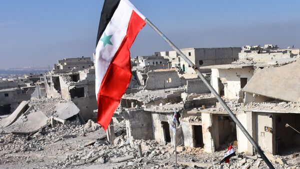 Сиријска застава у Алепу - Sputnik Србија