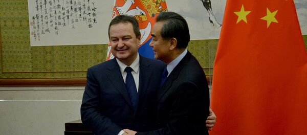 Први потпредседник Владе и министар спољних послова Републике Србије Ивица Дачић у Пекингу и Ванг Ји министар спољних послова Кине - Sputnik Србија