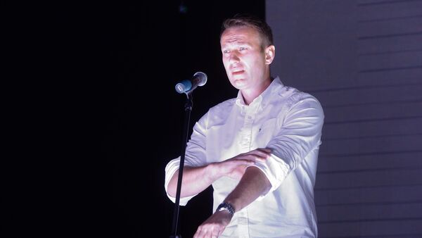 Aleksej Navaljni tokom mitinga opozicije u Moskvi - Sputnik Srbija