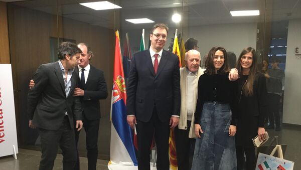 Premijer Srbije Aleksandar Vučić u zvaničnoj poseti Italiji - Sputnik Srbija