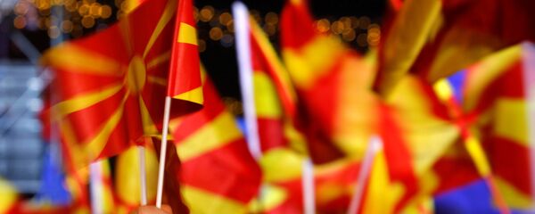 Politički skup u Skoplju Politički skup u Skoplju - Sputnik Srbija