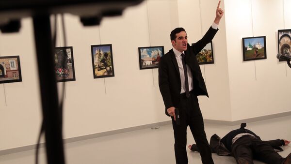 Човек који је напао руског амбасадора  Андреја Карлова у Турској, Анкара - Sputnik Србија