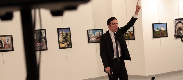 Човек који је напао руског амбасадора  Андреја Карлова у Турској, Анкара - Sputnik Србија