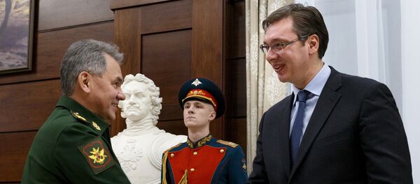 Ministar odbrane Rusije Sergej Šojgu i premijer Srbije  Aleksandar Vučić u Moskvi - Sputnik Srbija