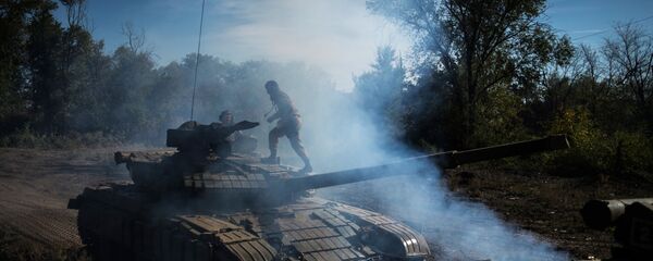 Борбе у Донбасу Борбе у Донбасу - Sputnik Србија