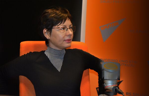 Научни саветник на Институту за српску културу у Лепосавићу, Јасмина Ахметагић Научни саветник на Институту за српску културу у Лепосавићу, Јасмина Ахметагић - Sputnik Србија