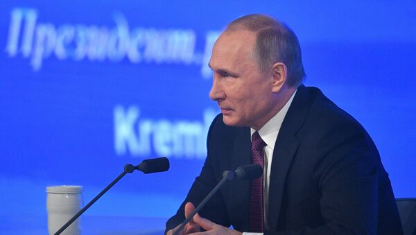 Pres-konferencija predsednika Rusije Vladimira Putina - Sputnik Srbija