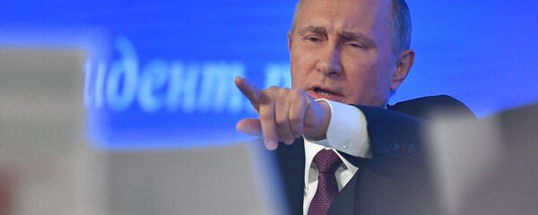 Прес-конференција председника Русије Владимира Путина Прес-конференција председника Русије Владимира Путина - Sputnik Србија