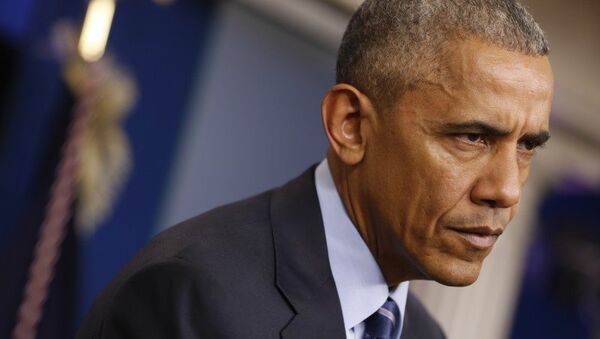 Амерички председник Барак Обама пре последње конференције за медије у Белој кући у Вашингтону - Sputnik Србија