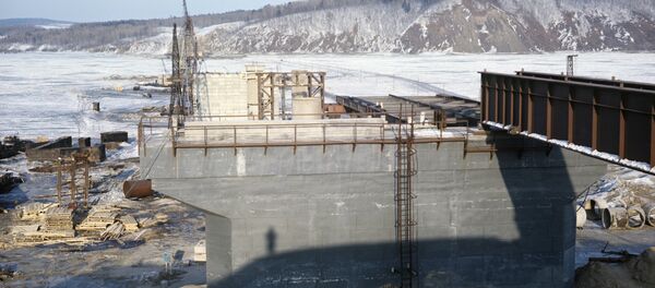 Izgradnja mosta preko reke Amur - Sputnik Srbija