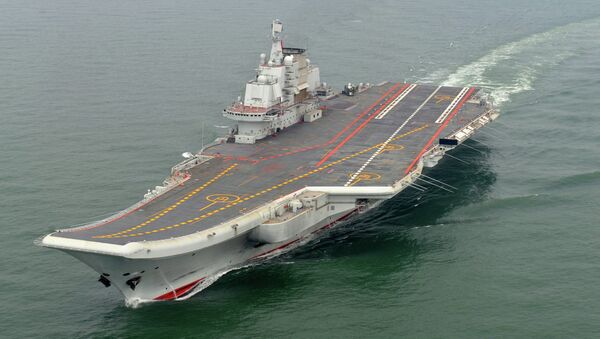 Kineski nosač aviona Liaoning tokom probne plovidbe - Sputnik Srbija