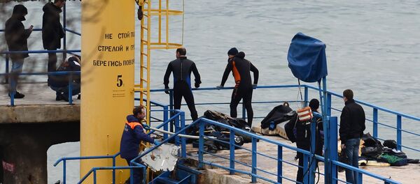 Spasilačke ekipe na mestu pada aviona ruskog Ministarstva odbrane Tu-154 u Crnom moru - Sputnik Srbija