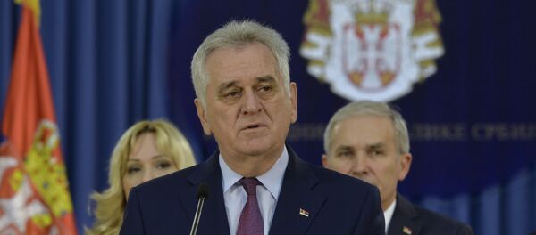 Томислав Николић на конференцији за новинаре Томислав Николић на конференцији за новинаре - Sputnik Србија