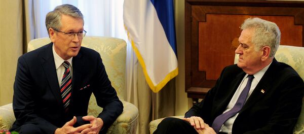 Председник Србије Томислав Николић и амбасадор Русије Александар Чепурин - Sputnik Србија