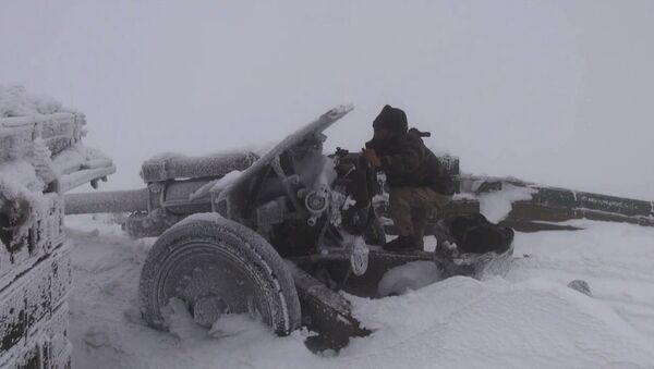 Sirijska vojska u snegu - Sputnik Srbija