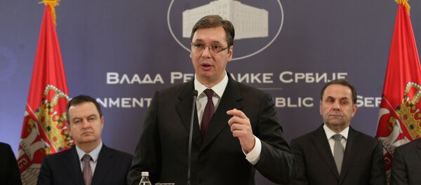 Александар Вучић на конференцији за новинаре - Sputnik Србија