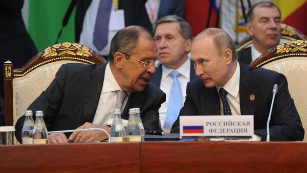 Sergej Lavrov i Vladimir Putin - Sputnik Srbija