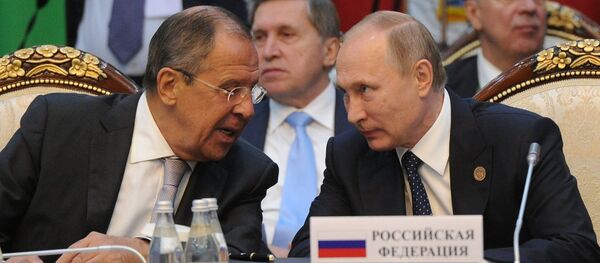 Сергеј Лавров и Владимир Путин - Sputnik Србија