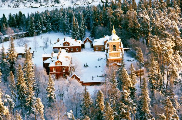 Поглед на манастир Васкрсења на острву Валам - Sputnik Србија