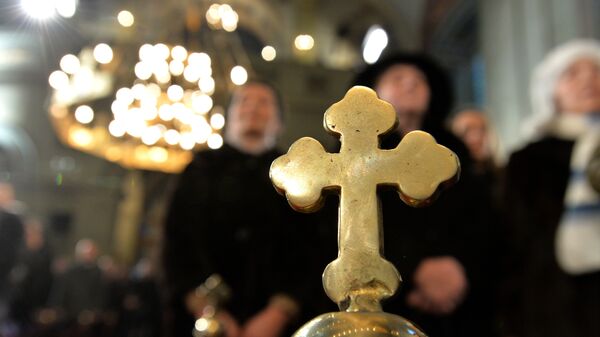 Vernici na božićnoj liturgiji koju je služio patrijarh srpski Irinej - Sputnik Srbija