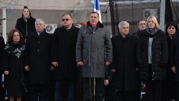 Milorad Dodik na obeležavanju Dana RS - Sputnik Srbija