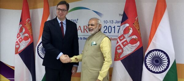 Aleksandar Vučić i Narendo Modi - Sputnik Srbija