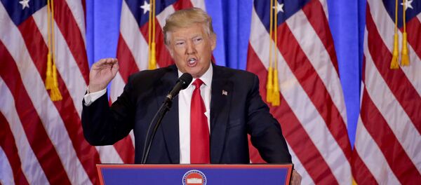 Donald Tramp na konferenciji 11. januar 2017. godine - Sputnik Srbija