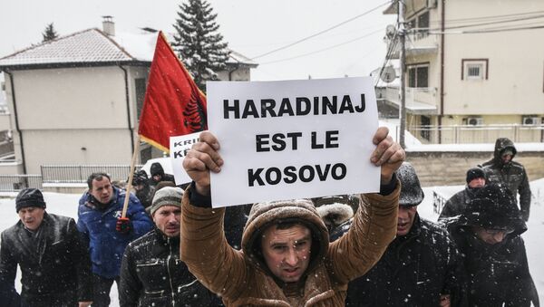 Protesti u Prištini povod hapšenja Ramuša Haradinaja - Sputnik Srbija
