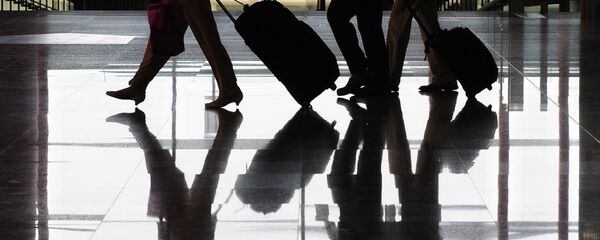 Odraz putnika i njihovog prtljaga na aerodromu u Pekingu - Sputnik Srbija