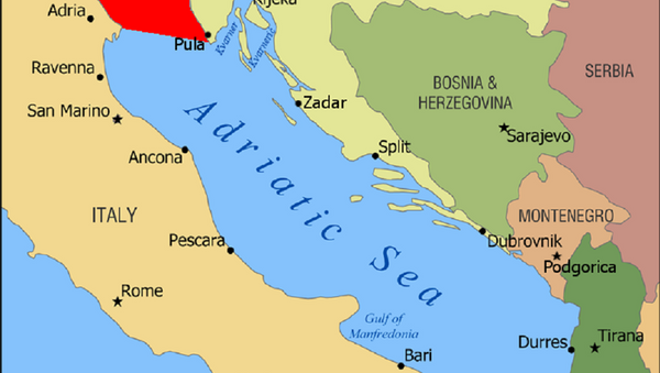 Mapa Slovenije i Hrvatske - Sputnik Srbija