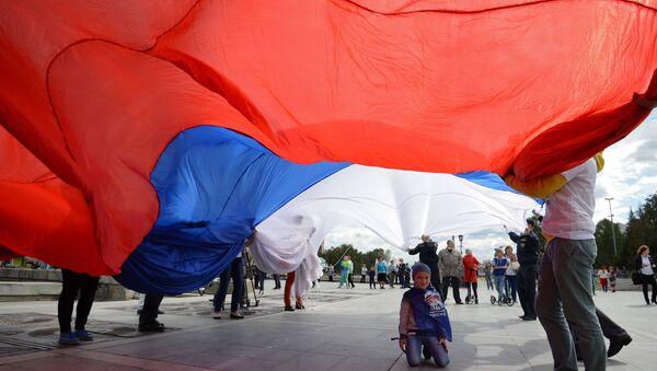 Proslava Dana ruske zastave u Rusiji - Sputnik Srbija