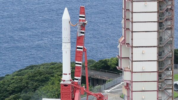 Nova raketa na čvrsto gorivo Japanske agencije za svemirska istraživanja u Svemirskom centru Učinoura na ostrvu Kjušu - Sputnik Srbija